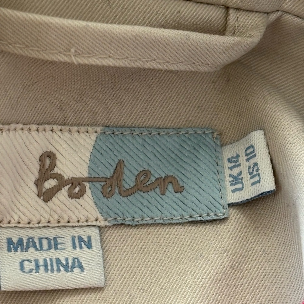Boden Light Tan Women's Trench Coat - Picture 5 of 6